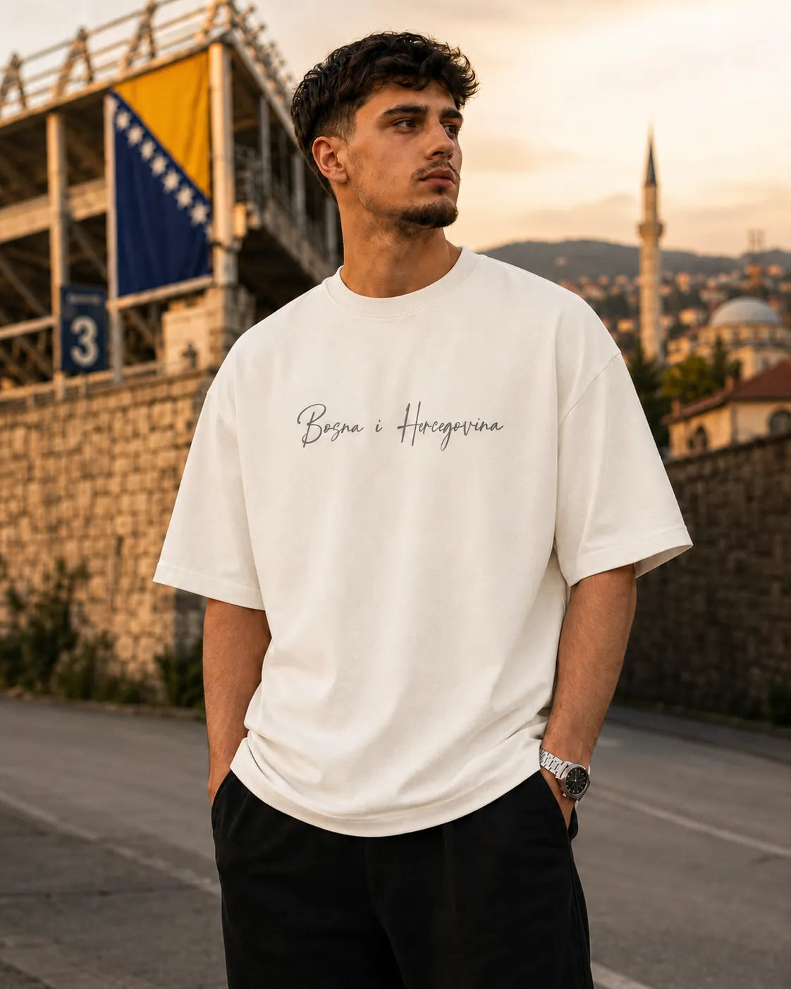 Signature Premium Shirt Dark Mark – Backmark Lily 2 bijela lifestyle 1